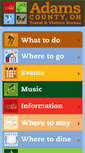 Mobile Screenshot of m.adamscountytravel.org